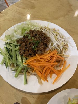 Hand Pulled Noodles with Mushroom  at Joyve Cafe in Auckland