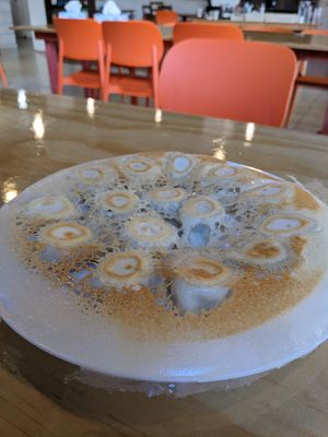 Shepherd's Purse Dumplings: really good! at Joyve Cafe in Auckland