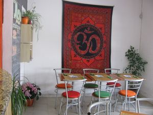 Ananda Cafe interior decoration at Ananda Cafe in Covilha