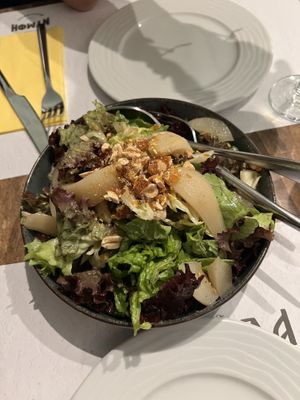 Salad with pears nuts...  at Lola in Crete