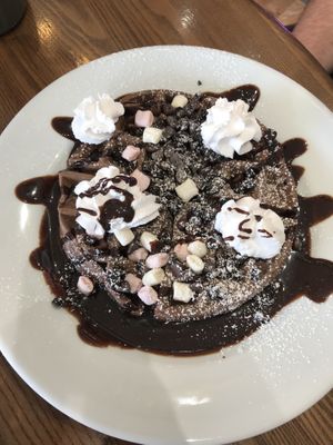 Vegan chocolate waffles  at FUEL Shack in Halifax
