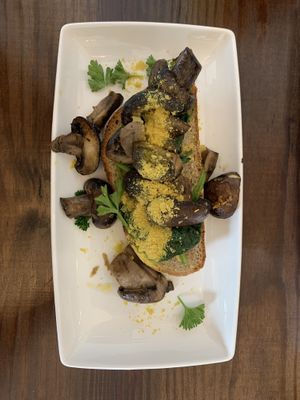 Garlic mushrooms  at FUEL Shack in Halifax