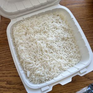 basmati rice (came with entrees)  at Tandoori Hut in San Diego