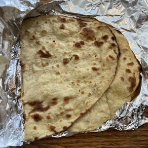 tandoori roti  at Tandoori Hut in San Diego
