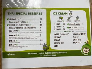 menu   at Coco Bomb in San Diego