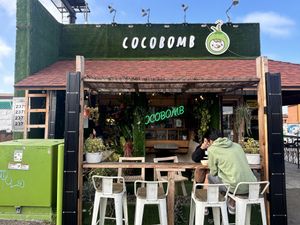 Indoor & Outdoor Seatingg  at Coco Bomb in San Diego