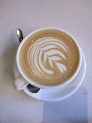 oat cappuccino at Franziska in Budapest