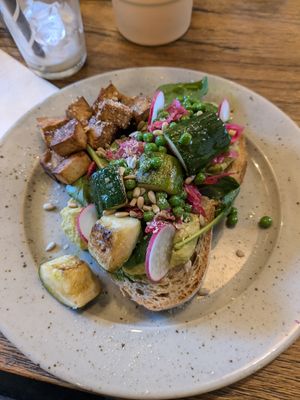 Vegan Brekkie with tofu at Franziska in Budapest