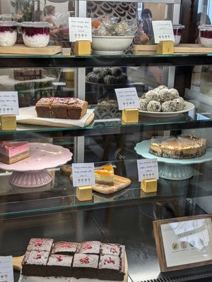 Dessert window at Franziska in Budapest