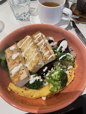 Superfood bowl with optional tofu.  at Franziska in Budapest