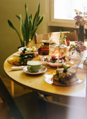 We serve brunch from 9am to 3pm :) at Harvest  in Berlin