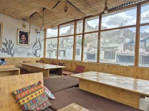 Inside at Bodhi Terrace - Maybe closed in Leh
