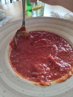 Tomato soup at Good Food in Podgorica