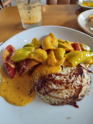 Tahini quri with rice at Good Food in Podgorica