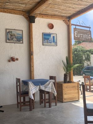 Teil der Terrasse   at Eftihia in Rhodes
