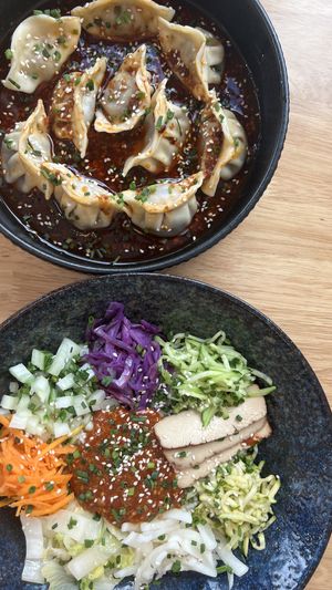 Maultaschen vegan & Bibimbap at Isst Balance  in Titisee-neustadt
