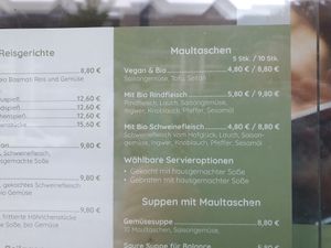 Menu at Isst Balance  in Titisee-neustadt