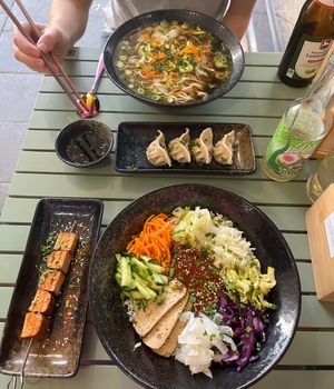 Die Maultaschen sind so lecker, dass auf dem Foto schon eine fehlt😄 at Isst Balance  in Titisee-neustadt