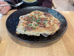 Dumplings (for some reason upside down) at Isst Balance  in Titisee-neustadt