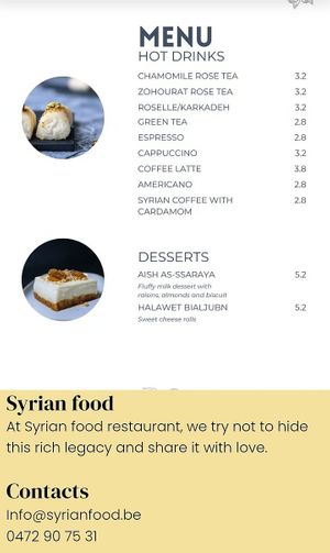  at Syrian Food in Antwerpen