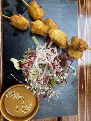 Chicken sate Spieße  at Padme Hum  in Munich