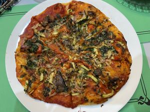 Pizza  at Casa Balbina in Santillana Del Mar