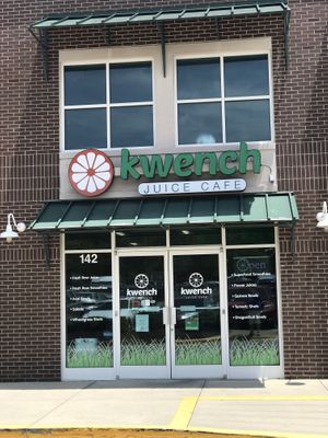 Kwench Juice Cafe storefront - Raleigh location  at Kwench Juice Cafe in Raleigh