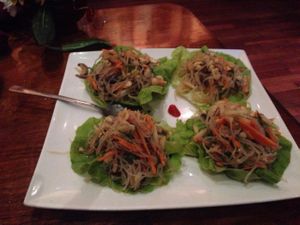Noodle and wood ear mushroom salad at Tin Jo in San Jose