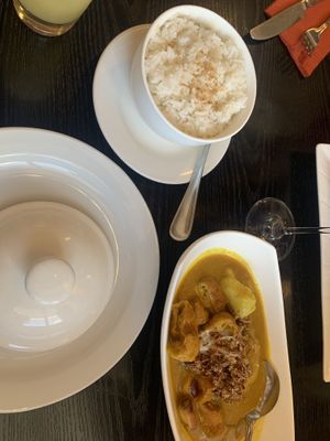 Yellow Thai curry  at Try Thai in Manchester