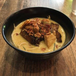 Laksa. Tasty but I've had better.  at Shakahari Too in South Melbourne