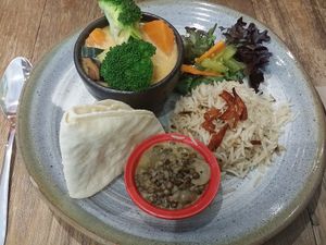 I think this was a green curry at Shakahari Too in South Melbourne