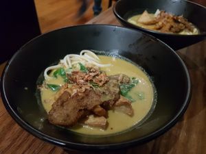 Green laksa at Shakahari Too in South Melbourne