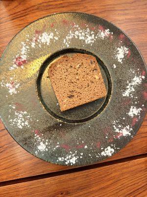 Vegan and gluten free banana bread slice   at Nakagawa Hatsumeido - 中川発明堂 in Kyoto