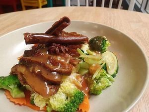 Plum mock duck at Taste of Asia Wollongong  in Wollongong