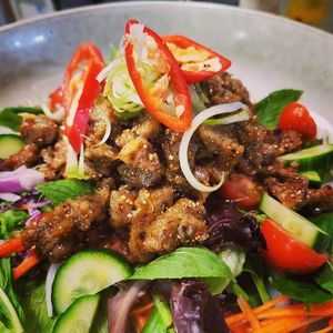 Larb Nue - Mock Beef Larb at Taste of Asia Wollongong  in Wollongong