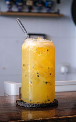 Passion fruits Juice at Pu Rock Cafe in Phnom Penh