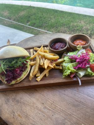 vegan sliders  at Yama Balian Hotel & Restaurant in Tabanan