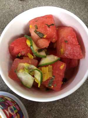 Watermelon Salad… Part of the Salad Sampler at Sanaa in Lake Buena Vista