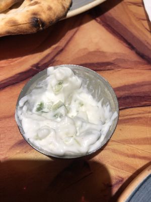 Vegan Replacement to Bread Service Yogurt Sauce  at Sanaa in Lake Buena Vista