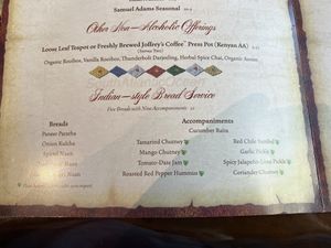 The green leaf means it’s plant based  at Sanaa in Lake Buena Vista