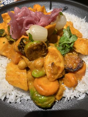 Vegetable Curry with Rice  at Sanaa in Lake Buena Vista