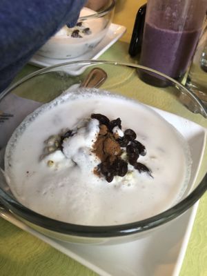 Coconut oatmeal at Ionie Organic Cafe in Sarasota