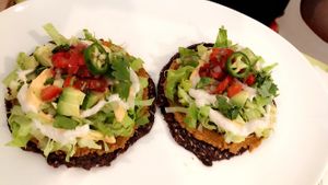 And this the tostadas at Ionie Organic Cafe in Sarasota