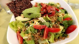 taco salad at Ionie Organic Cafe in Sarasota