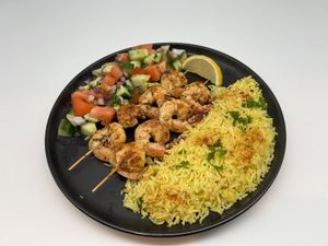 Shrimp Kabob at Layaly Mediterranean Restaurant in Chamblee