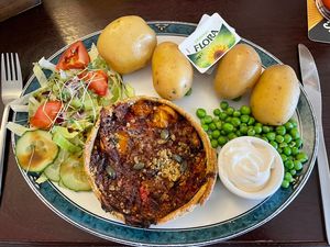 Mediterranean Tart  at The White Hart Inn in Brecon