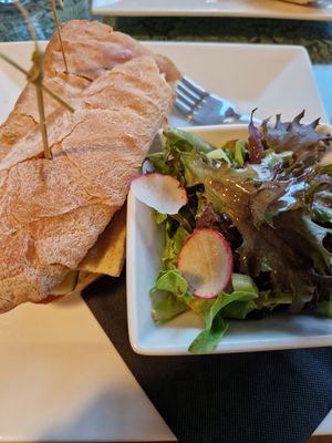 Tofu sandwich at Vine and Fig in Rome