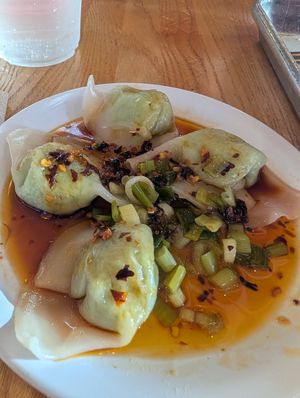 Edamame dumplings at Vui's Kitchen in Franklin