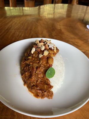 Vegan curry   at Rokaku Tea House - Hexagon Cafe  in Miyajima