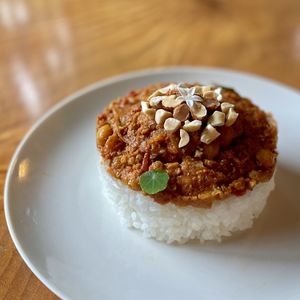 Vega curry  at Rokaku Tea House - Hexagon Cafe  in Miyajima